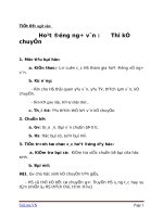 Giáo án Ngữ văn 6 bài 16: Hoạt động Ngữ văn: Thi kể chuyện