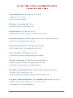 69 cấu trúc tiếng anh thường gặp trong đề thi 