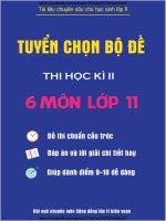  bộ đề THI CUỐI kì 11   tuyển tập đề thi ôn tập học kì II lớp 11 