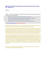 Nghị luận xã hội hiện tượng nghiện internet trong thanh niên học sinh ngày nay