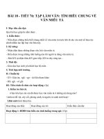 Giáo án Ngữ văn 6 bài 18: Tìm hiểu chung về văn miêu tả