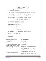 Giáo án Ngữ văn 6 bài 18: Phó từ