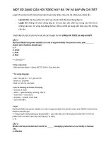 BÀI GIẢI TOEIC cực HAY 