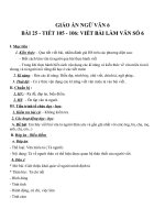 Giáo án Ngữ văn 6 bài 25: Viết bài tập làm văn số 6  Văn tả người