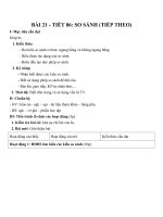 Giáo án Ngữ văn 6 bài 21: So sánh (tiếp theo)