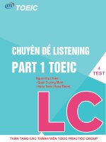 CHUYÊN ĐỀ LUYỆN THI TOEIC-PART 1