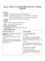 Giáo án Ngữ văn 6 bài 16: Hoạt động Ngữ văn: Thi kể chuyện