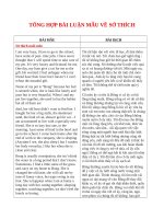 Sổ tay bài luận mẫu về sở thích