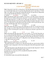 BÀI TOÁN điện PHÂN – hóa học 12 tài LIỆU  LUYỆN THI THPT QUỐC GIA môn hóa HỌCNĂM 2019 