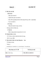 Giáo án Ngữ văn 6 bài 8: Danh từ