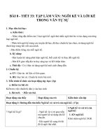 Giáo án Ngữ văn 6 bài 8: Ngôi kể và lời kể trong văn tự sự