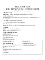 Giáo án Ngữ văn 6 bài 4: Sự tích hồ Gươm