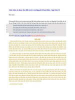 Cảm nhận về đoạn thơ đất nước của nguyễn khoa điềm