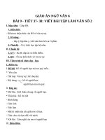 Giáo án Ngữ văn 6 bài 9: Viết bài tập làm văn số 2  Văn kể chuyện
