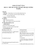 Giáo án Ngữ văn 6 bài 13: Luyện tập kể chuyện tưởng tượng