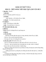 Giáo án Ngữ văn 6 bài 12: Viết bài tập làm văn số 3