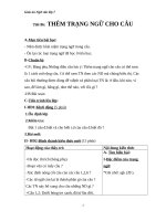 Giáo án Ngữ văn 7 bài 21: Thêm trạng ngữ cho câu