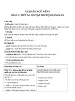 Giáo án Ngữ văn 6 bài 13: Ôn tập chuyện dân gian