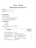 Giáo án Ngữ văn 7 bài 21: Thêm trạng ngữ cho câu