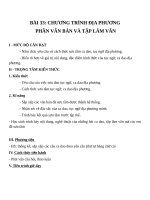 Giáo án Ngữ văn 7 bài 33: Chương trình địa phương phần Văn và Tập làm văn (tiếp)