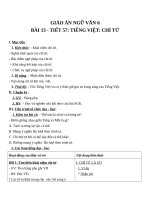 Giáo án Ngữ văn 6 bài 13: Chỉ từ