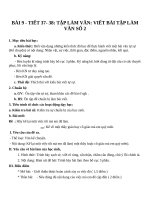 Giáo án Ngữ văn 6 bài 9: Viết bài tập làm văn số 2  Văn kể chuyện