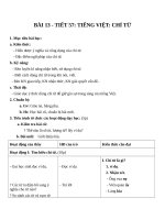 Giáo án Ngữ văn 6 bài 13: Chỉ từ