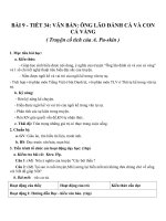 Giáo án Ngữ văn 6 bài 9: Ông lão đánh cá và con cá vàng