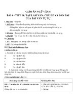 Giáo án Ngữ văn 6 bài 4: Tìm hiểu đề và cách làm bài văn tự sự
