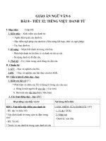 Giáo án Ngữ văn 6 bài 8: Danh từ