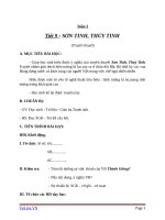 Giáo án Ngữ văn 6 bài 3: Sơn Tinh, Thủy Tinh