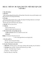 Giáo án Ngữ văn 6 bài 12: Viết bài tập làm văn số 3