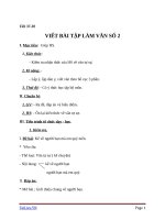 Giáo án Ngữ văn 6 bài 9: Viết bài tập làm văn số 2  Văn kể chuyện