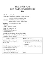 Giáo án Ngữ văn 6 bài 7: Chữa lỗi dùng từ (tiếp)