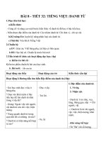 Giáo án Ngữ văn 6 bài 8: Danh từ