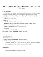 Giáo án Ngữ văn 6 bài 4: Viết bài Tập làm văn số 1