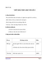 Giáo án Ngữ văn 6 bài 9: Viết bài tập làm văn số 2  Văn kể chuyện