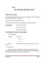 Giáo án Ngữ văn 6 bài 13: Ôn tập chuyện dân gian