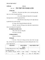 Giáo án Ngữ văn 7 bài 25: Ôn tập văn nghị luận