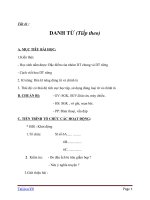 Giáo án Ngữ văn 6 bài 10: Danh từ (tiếp theo)