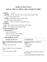 Giáo án Ngữ văn 6 bài 10: Danh từ (tiếp theo)