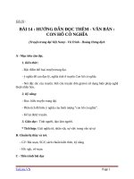 Giáo án Ngữ văn 6 bài 14: Con hổ có nghĩa