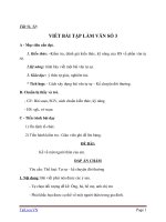 Giáo án Ngữ văn 6 bài 12: Viết bài tập làm văn số 3