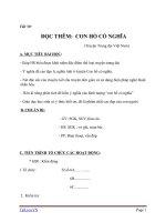 Giáo án Ngữ văn 6 bài 14: Con hổ có nghĩa