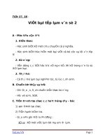 Giáo án Ngữ văn 6 bài 9: Viết bài tập làm văn số 2  Văn kể chuyện