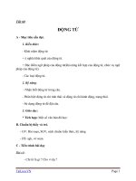 Giáo án Ngữ văn 6 bài 14: Động từ