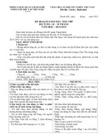 giáo án lớp nhà trẻ cả năm