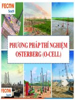 PHƯƠNG PHÁP THÍ NGHIỆM OSTERBERG (O-CELL)