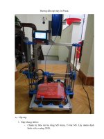Hướng dẫn sử dụng  lắp ráp máy in 3d PRUSA I3