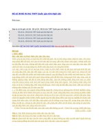 Đề số 30 đề thi thử THPT quốc gia môn ngữ văn